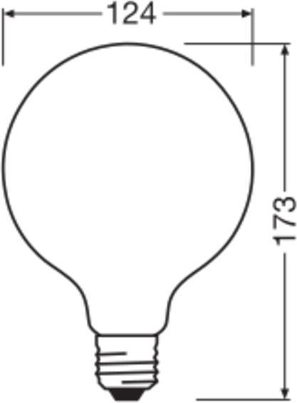 Produktbild Osram Led Retrofit Classic Globe125 (E27, 17 W, 2452 lm, 1 x, D)