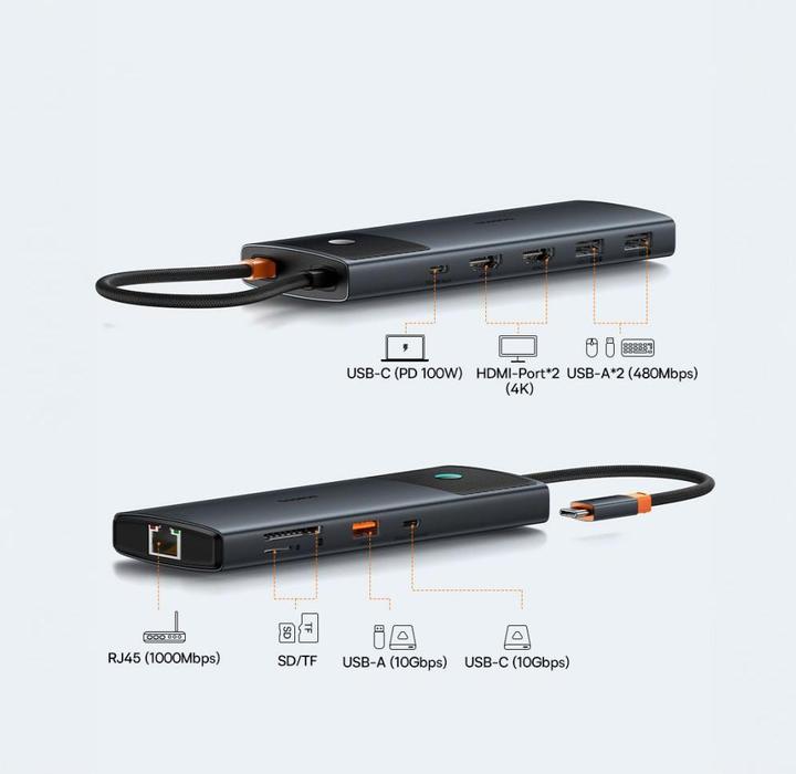 Immagine prodotto Baseus USB-C Hub (USB-C, 9 porte)
