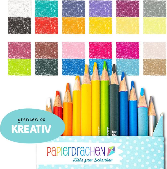 Actual product image Papierdrachen 12 Bicolor Buntstifte (12 x)