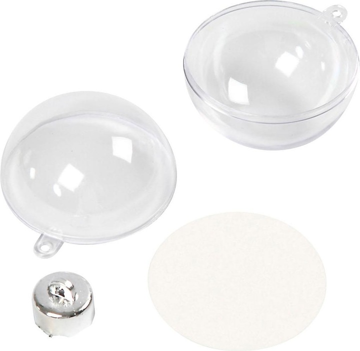 Immagine prodotto Creativ Company Palline decorative trasparenti da 5 cm, 10 pezzi.