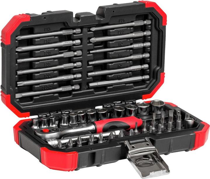 Actual product image Gedore Bit set 1/4 51 pcs BMC (14 mm, 10 mm, 12 mm, 13 mm, 5 mm, 7 mm, 11 mm, 4 mm, 8 mm, 9 mm, 6 mm)