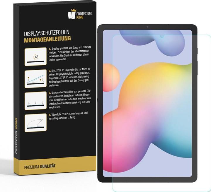 Actual product image Protectorking 3x Panzerfolie Anti-Shock HD Klar (3 Piece, Galaxy Tab S6 Lite)