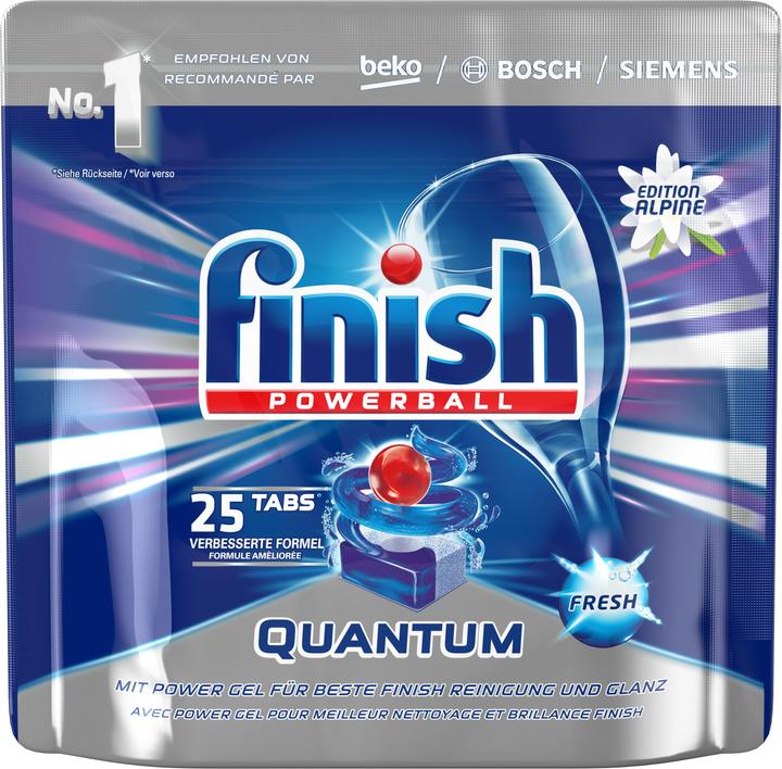 Image du produit Finish Quantum regular 25e édition Alpine (Tabs, 25 Cycles de lavage)