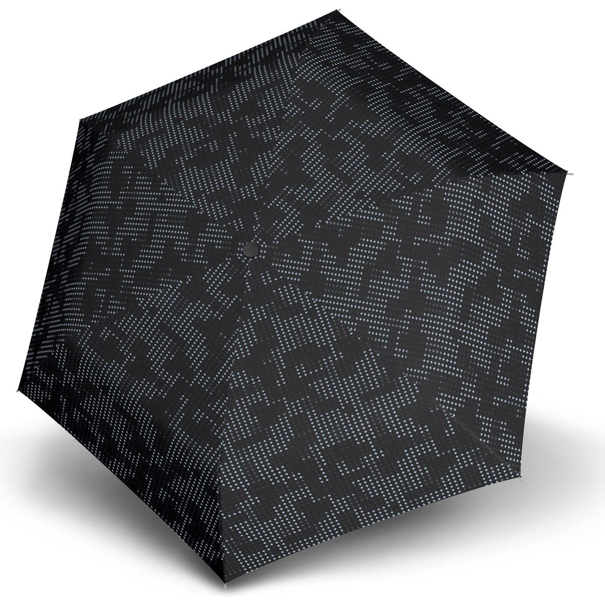 Knirps, Regenschirm, U.200 Duomatic Taschenschirm 28 cm, Grau