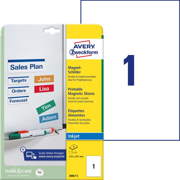 Actual product image Avery J8867 - magnetiske etiketter - 5