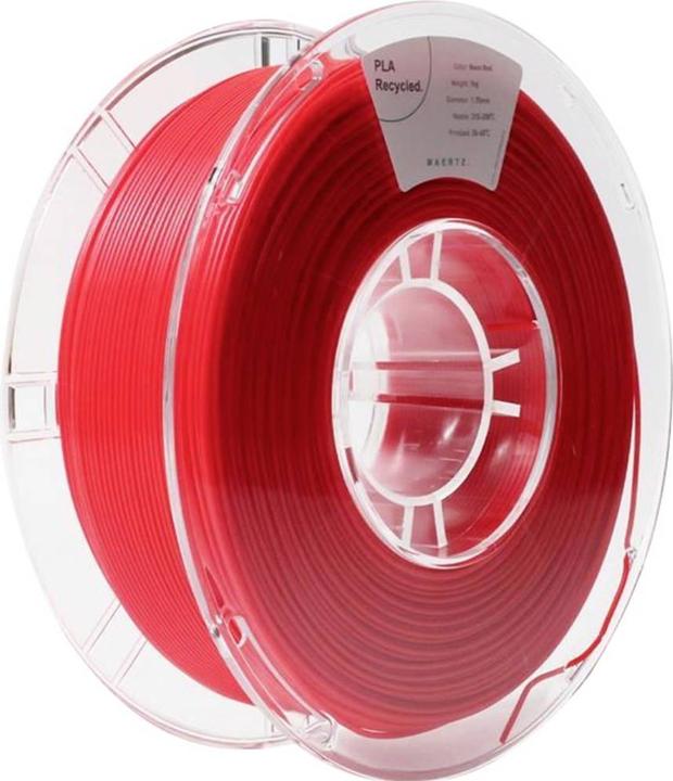 Produktbild Maertz PLA Recycled Neon Red 1,75 1.000 g (PLA, 1.75 mm, 1000 g, Rot)