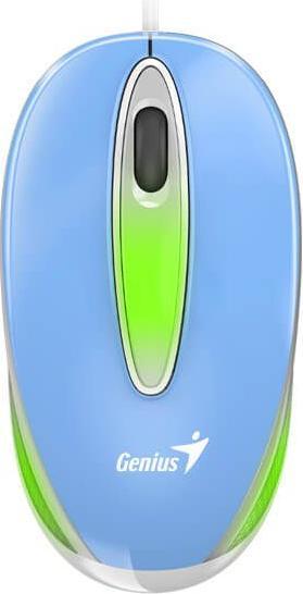 Actual product image Genius DX-Mini Optical wired mouse with blue RGB backlight / 1000 dpi / USB (Cable)