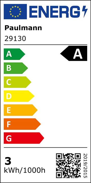 Energie-Label Paulmann Tropfen Eco-Line Filament (E14, 2.50 W, 525 lm, 1 x, A)