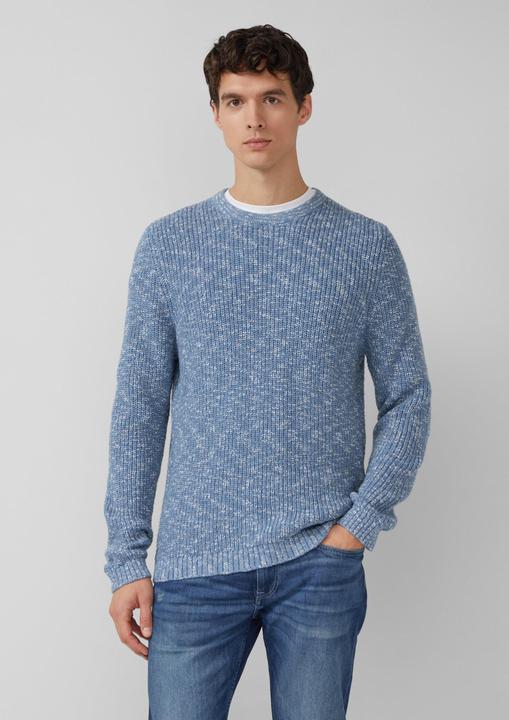 Produktbild s.Oliver Strickpullover Grobstrickpullover mit Crew Neck in Bi-Color-Optik (3XL)