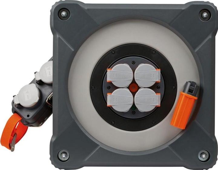 Produktbild Brennenstuhl professionalLINE Kabeltrommel mit Powerblock KC 5100 IP44 50+5m H07RN-F 3G1,5 (50 m, 1.50 mm²)