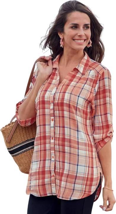 Immagine prodotto Atlas For Women Camicia Linea Lunga A Quadri Donna