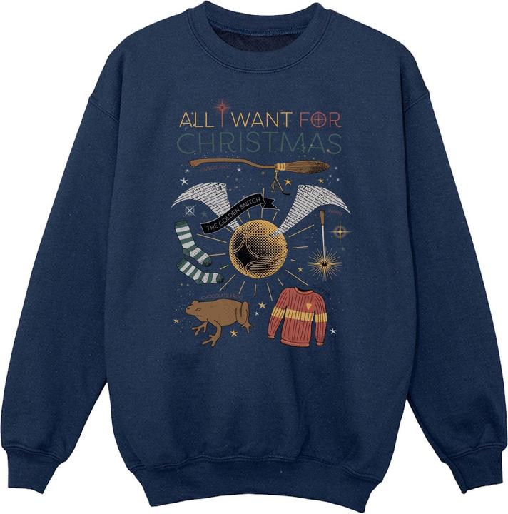Produktbild All I Want For Christmas Sweatshirt Jungen (140, 146)