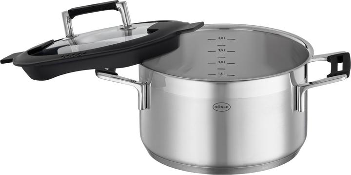 Produktbild Rösle Kochtopf SILENCE PRO Stahlgrau (24 cm, Bratpfanne, Edelstahl)