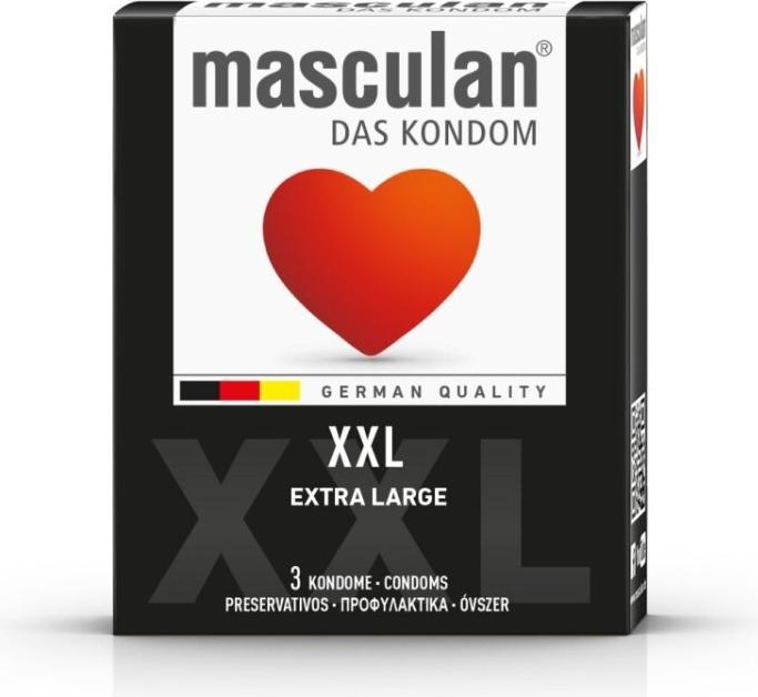 Immagine prodotto Masculan Tipo 5" (XXL) 3 preservativi più grandi per uno spazio sufficiente (3 pz.)