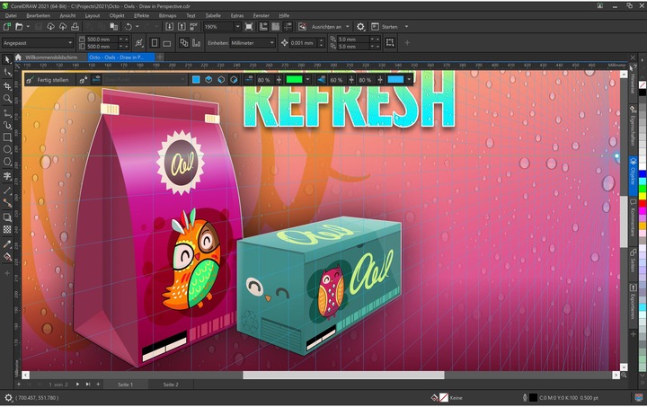 Immagine prodotto Corel Draw Graphics Suite 2021 Box, Versione Completa, Windows, FR (1 Utente, Senza limiti)