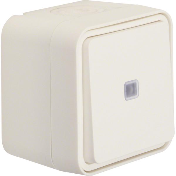 Berker Taster Wechsler 50763502 polarweiss W.1 Taster 4011334395256, Taster + Schalter, Weiss