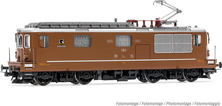Immagine prodotto Rivarossi Locomotiva elettrica BLS Re 4/4 191 Reichenbach versione lunga pantografo retrattile disco n. eder (Traccia H0)