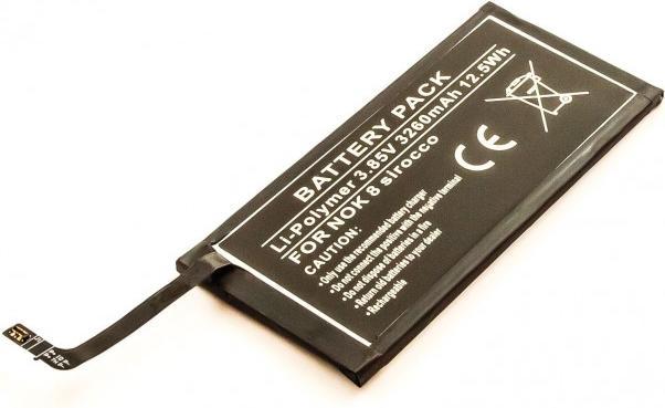 Actual product image AccuCell Akku Nokia 8 Sirocco