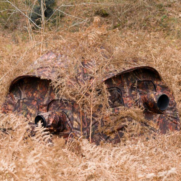 Actual product image Buteo Photo Gear Camouflage tent Aquila Mark III Brown