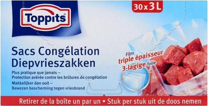 Produktbild Toppits Gefrierbeutel 3 Liter 30 Stück (30x)