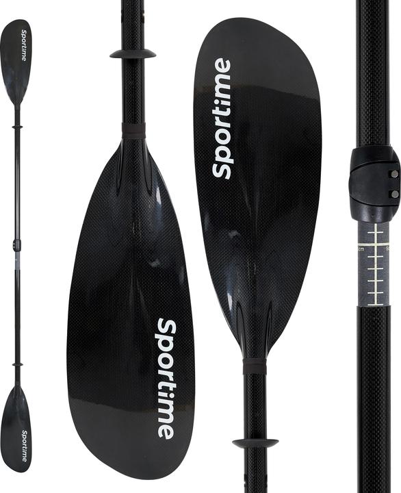 Produktbild Sportime Voll-Carbon Kajak Paddel (65 cm, 4-piece)