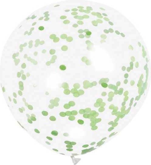 Immagine prodotto Unique Palloncini con coriandoli verdi (6 x)