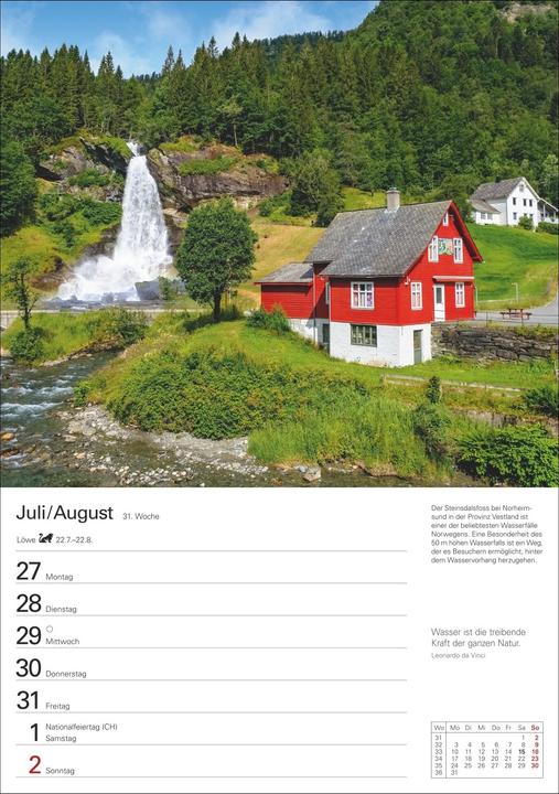Immagine prodotto Harenberg Skandinavien Wochenplaner 2026 - Eine Reise in 53 Bildern
