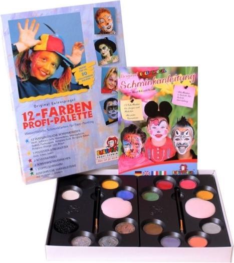 Produktbild Eulenspiegel 12 Farben Profi Schmink-Palette