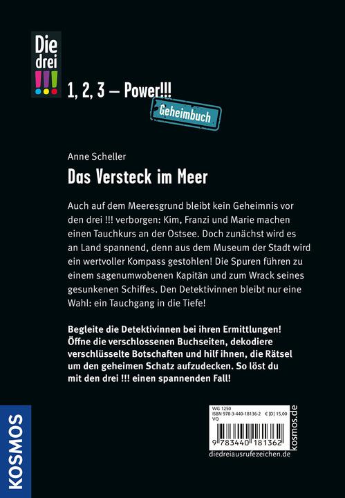 Actual product image Kosmos Die drei!!!!, Das Versteck im Meer (German, Anne Sheller, 2026)