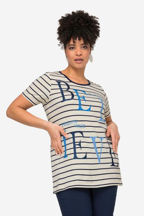 Produktbild Miamoda Ringelshirt, BELIEVE, Rundhals, Halbarm (52)