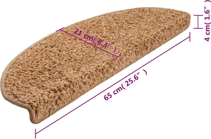 Immagine prodotto vidaXL Treppenmatte (65 x 21 cm)