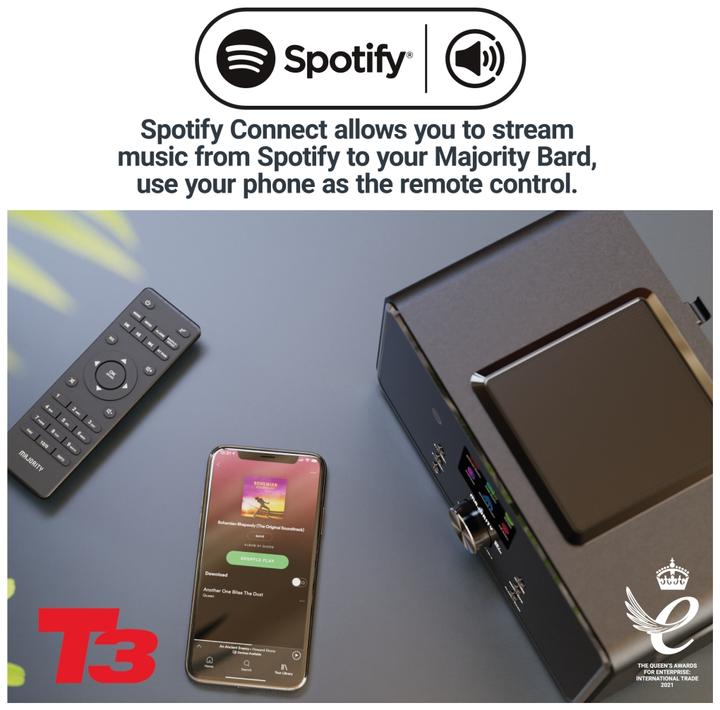 Produktbild Majority Bard Black (Internetradio, FM, UKW, WLAN, Bluetooth)