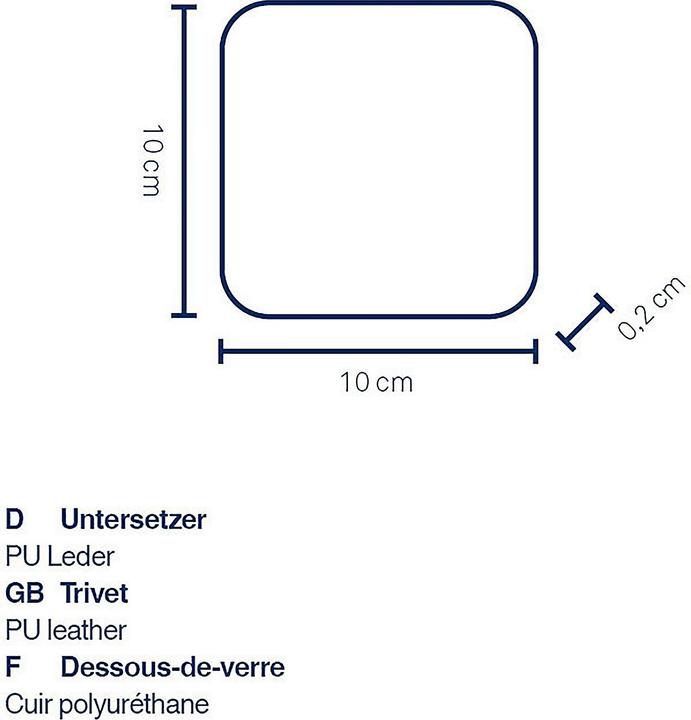 Produktbild Kela Kimara (4 x, Glasuntersetzer)