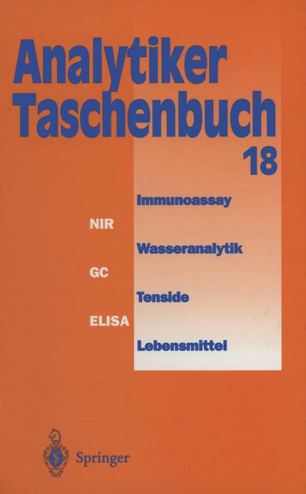Produktbild Analytiker-Taschenbuch (Deutsch, Georg Schwedt, 2012)
