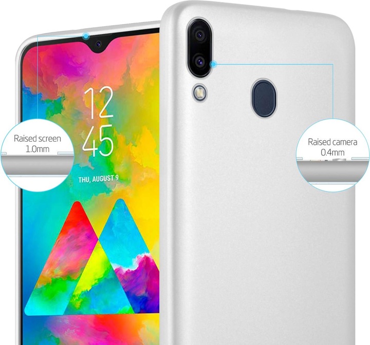 Actual product image Cadorabo TPU Matt Metallic Cover (Samsung Galaxy M20)