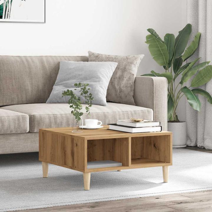 Immagine prodotto vidaXL Couchtisch Artisan-Eiche 60x60x30 cm Holzwerkstoff (60 x 60 x 30 cm)