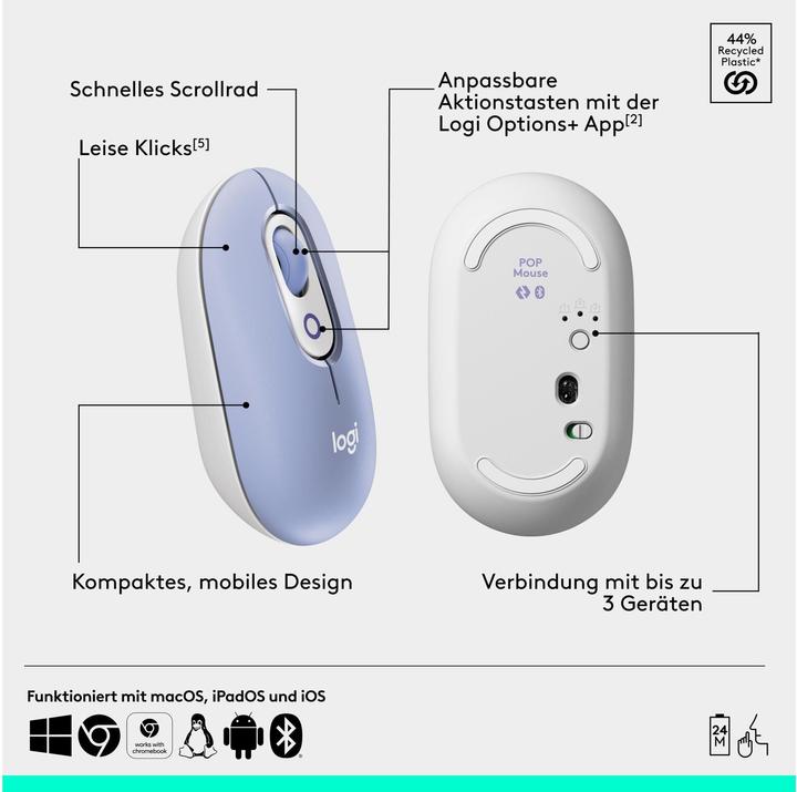 Actual product image Logitech POP Icon Combo (CH, Wireless)