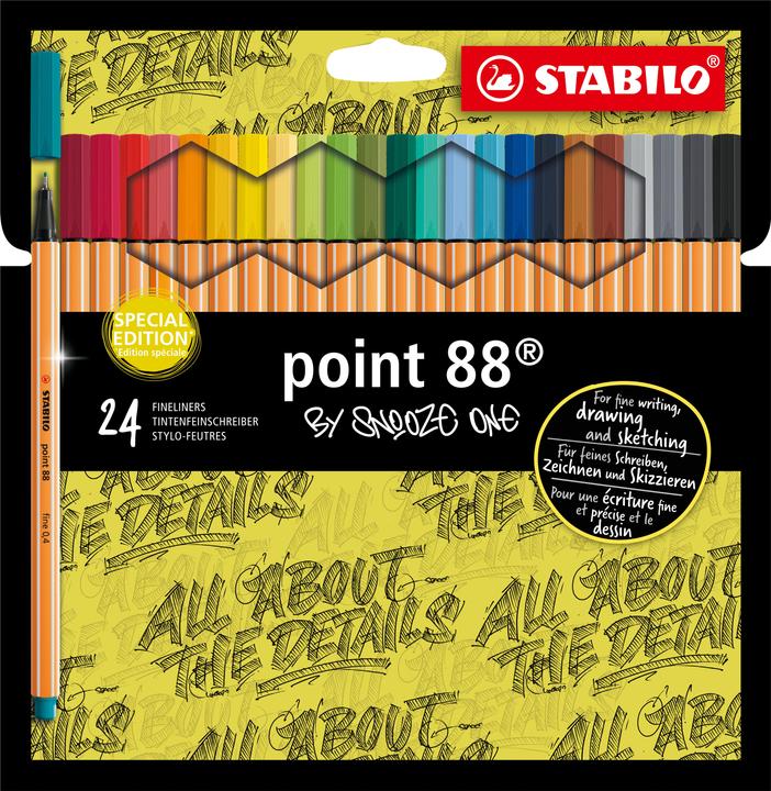 Image du produit STABILO Point 88 Snooze One étui de 24 pièces (Multicolore, 24 x)