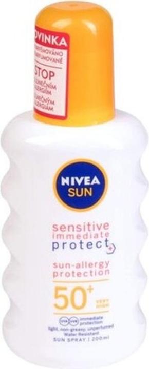 NIVEA Sensitive Protect Sun-Allergy (Sonnenspray, SPF 50, 200 ml, 150 g)