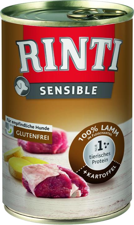 Produktbild Rinti Hundefutter nass Sensible Lamm & Kartoffel (Adult, 1 Stk., 451 g)