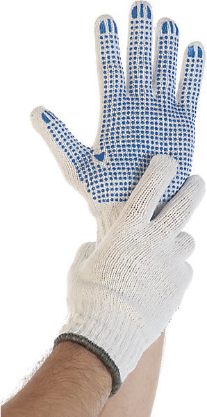 Image du produit franz mensch gants de travail unisexes Structa I blanc taille M 12 paires (M)