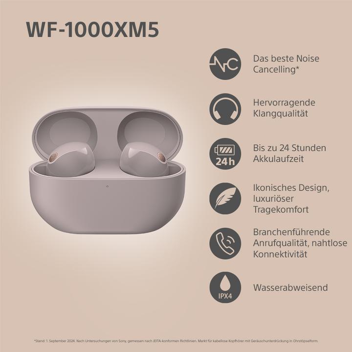 Produktbild Sony WF-1000XM5 (NC, 8 h, Kabellos)