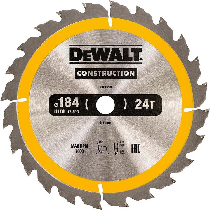 Actual product image DeWalt Circular saw blade