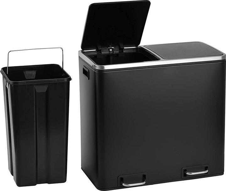 Immagine prodotto Svita TM2X24 Cestino a Pedale 48 Litri Nero (48 l)