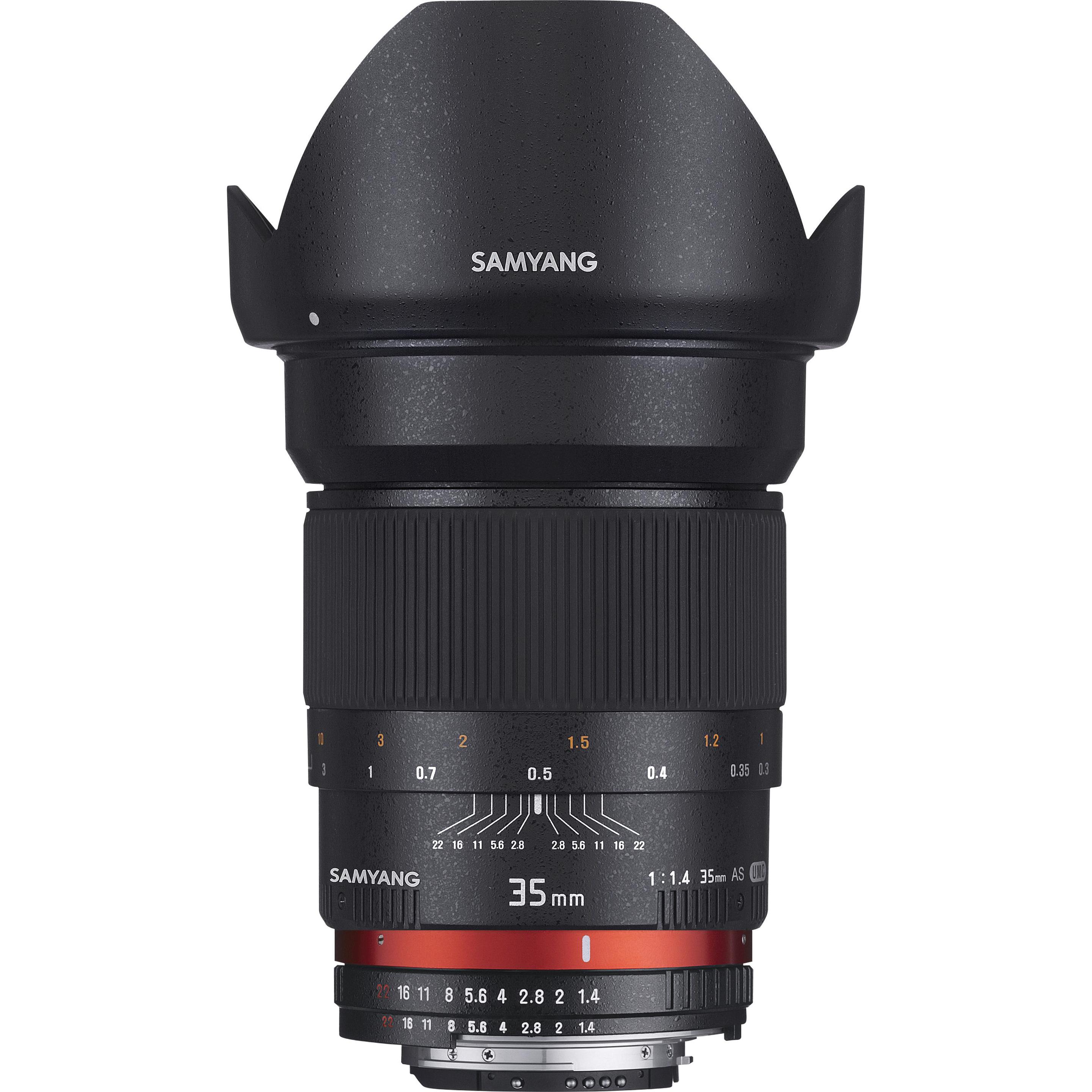Samyang 35mm f/1.4 AS UMC - Sony E (Sony E, Vollformat), Objektiv, Schwarz