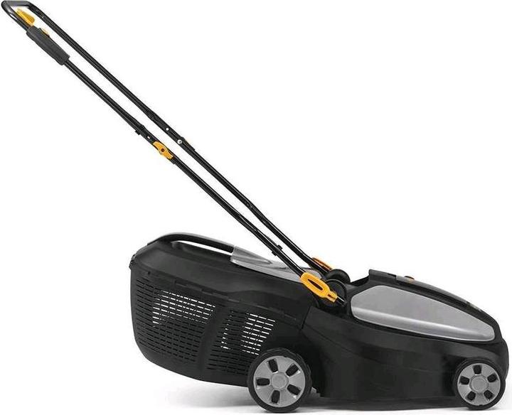 Actual product image Alpina Garden This powerful yet lightweight cordless lawn mower is equipped with two 20V lithium-ion batteries. (Rechargeable battery operated)