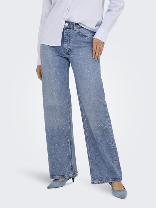 Actual product image Only ONLJUICY Hohe Taille Weiter Beinschnitt Jeans Jeans mit weitem Bein (W30/L32)