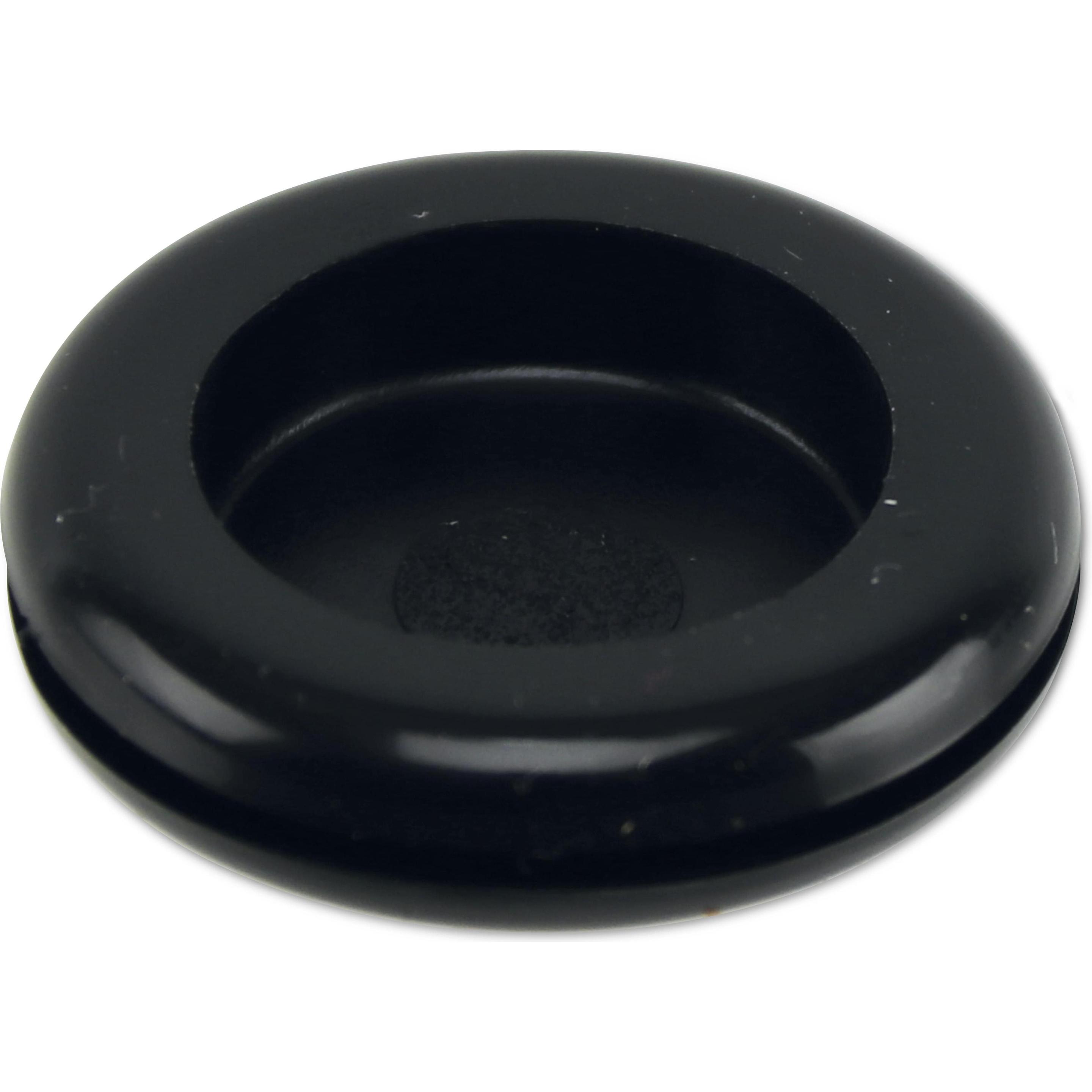 Thumbnail - KSS, Kabelschutz + Kabelführung, Kabeldurchführungstülle PVC, schwarz, Plattenstärke 1,5, Loch-Ø 18,9, geschlossen, 1 St...