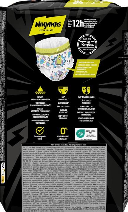 Produktbild Pampers Ninjamas (Gr. M, Tragepack, 10 Stk.)