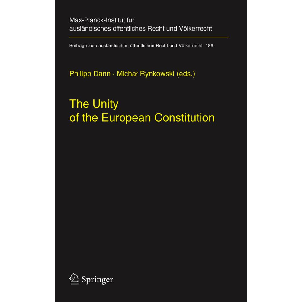 The Unity of the European Constitution, Fachbücher von Philipp Dann, Michal Rynkowski